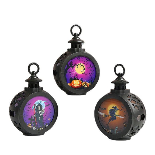 3 pcs Halloween Pumpkin Witch Light LED Bar Party Atmosphere Props Durable Use Light Portable Easy To Use And Clean Halloween-0