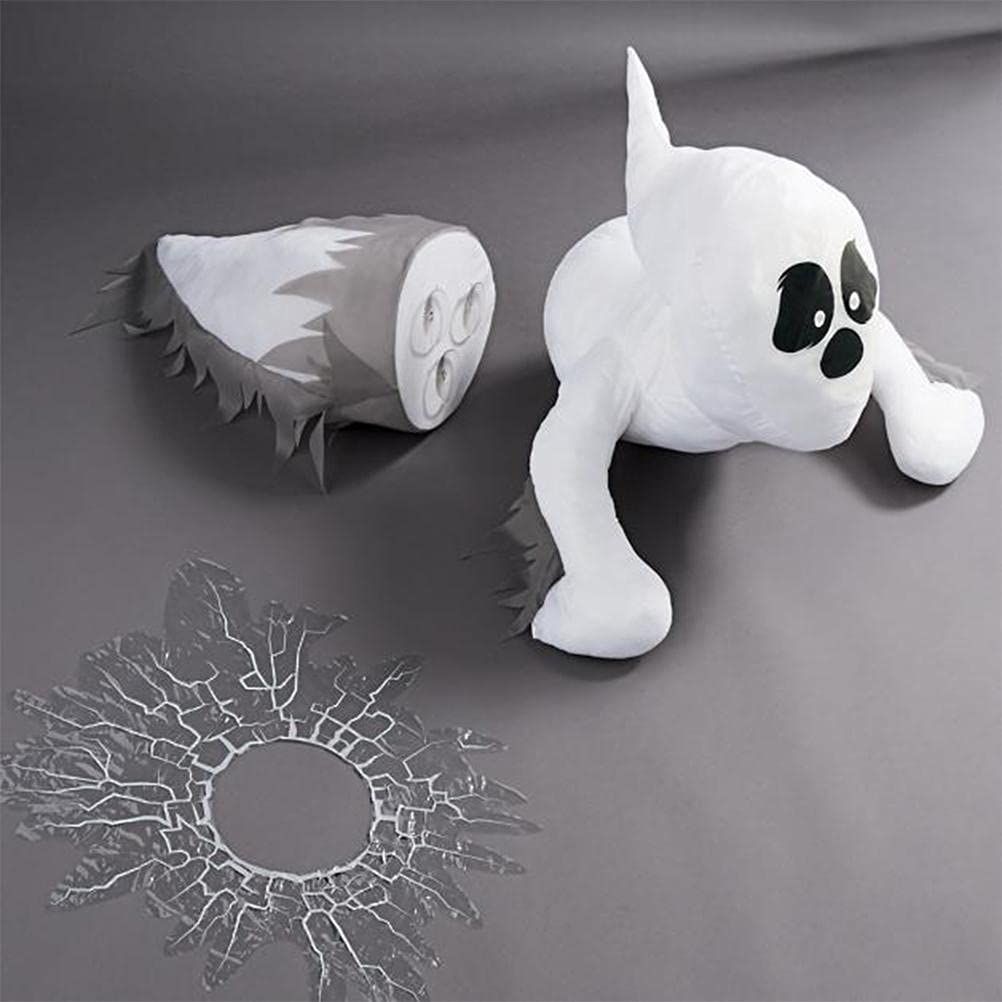 Halloween Window Crashing Ghosts Halloween Window Decoration Broken Window Ghost for Indoor or Outdoor-4