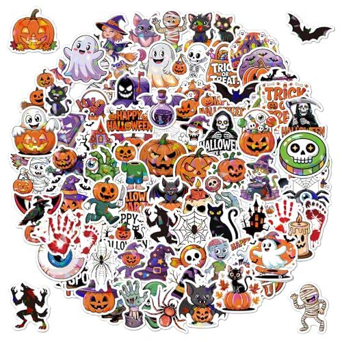 Halloween Themed Stickers for Party Decor, Laptop, Water Bottles, and Kids' Craft Activities (orange)-0